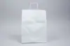 12W x 9D x 16H, White Kraft Paper Bags with Twisted Paper Handle