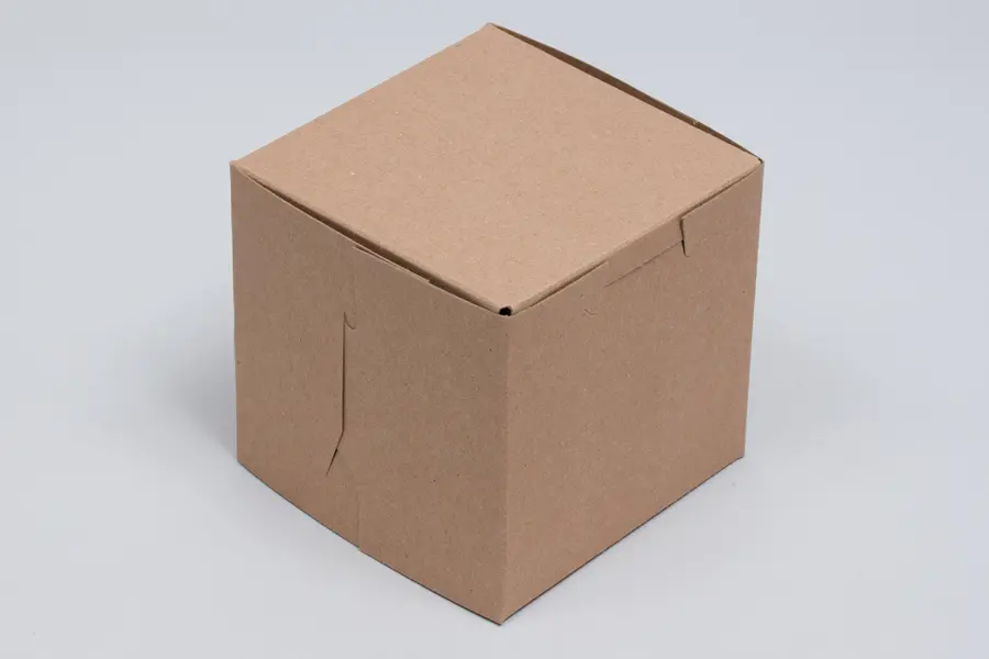 4L x 4W x 4H, Natural Kraft Bakery Boxes