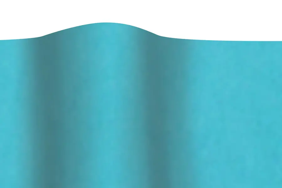 20W x 30L, Satin Wrap Colored Tissue Paper, Bright Turquoise