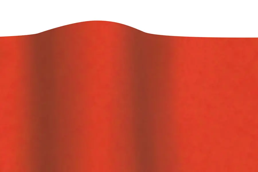 20W x 30L, Satin Wrap Colored Tissue Paper, Mandarin Red