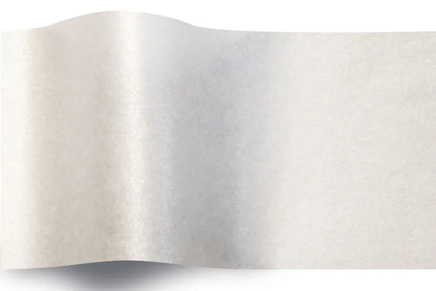 20W x 30L, Metallic Colored Tissue, White
