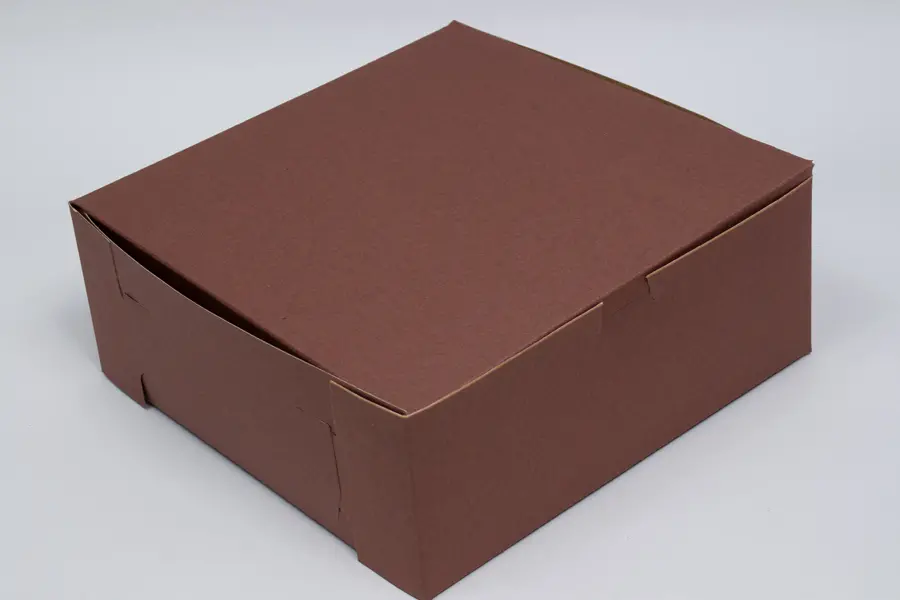 10L x 10W x 4H, Chocolate Cocoa Brown Bakery Boxes