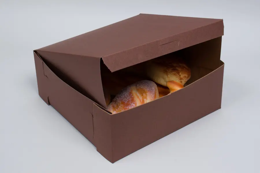 10L x 10W x 4H, Chocolate Cocoa Brown Bakery Boxes