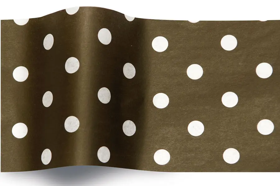 20W x 30L, Everyday Styled Tissue, White Dots/Black