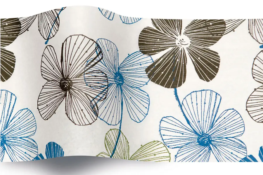 20W x 30L, Everyday Styled Tissue, Floral Lines