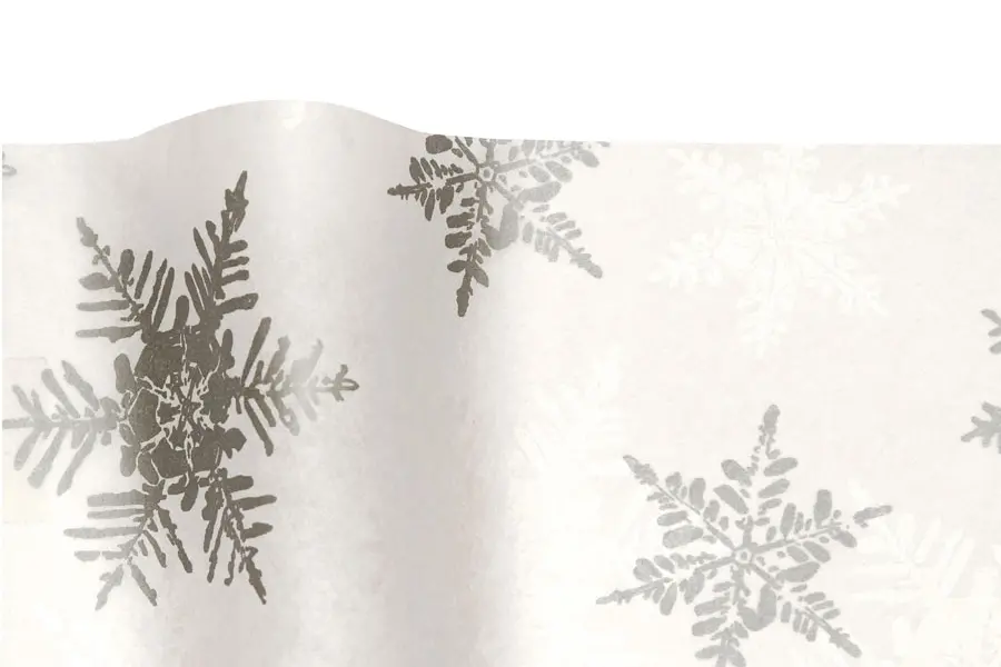 20W x 30L, Christmas and Valentines Style Tissue, Pearl Silver Snow
