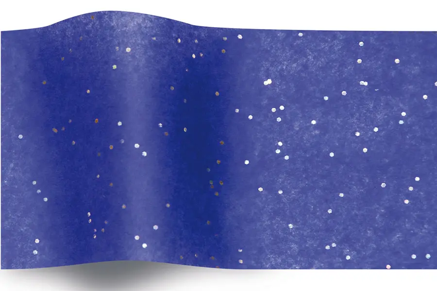 20W x 30L, Gemstone Sparkle Tissue Paper, Blue Sapphire Gemstone