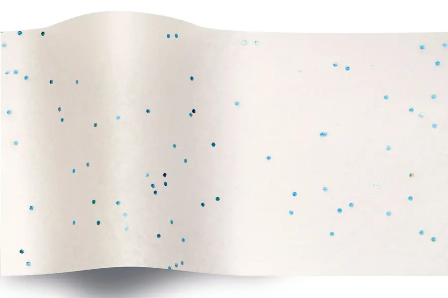 20W x 30L, Gemstone Sparkle Tissue Paper, Gemstone Blue Topaz