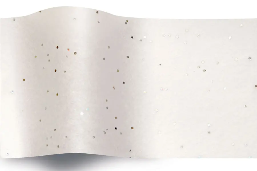 20W x 30L, Gemstone Sparkle Tissue Paper, Gemstone White Diamond