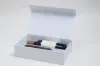 13-1/2L x 3-1/2W x 3-1/2H, Rigid Magnetic Wine Boxes, White Gloss, Double
