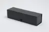13-1/2L x 3-1/2W x 3-1/2H, Rigid Magnetic Wine Boxes, Black Gloss, Single