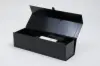 13-1/2L x 3-1/2W x 3-1/2H, Rigid Magnetic Wine Boxes, Black Gloss, Single