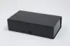 13-1/2L x 3-1/2W x 3-1/2H, Rigid Magnetic Wine Boxes, Black Gloss, Double