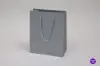 8W x 4D x 10H, Gloss Eurotote Bags with Rope Handles, Gloss Platinum