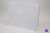20W x 6D x 16H, Gloss Eurotote Bags with Rope Handles, Gloss White