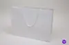 16W x 6D x 12H, Gloss Eurotote Bags with Rope Handles, Gloss White