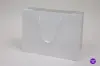 9W x 3-1/2D x 7H, Gloss Eurotote Bags with Rope Handles, Gloss White