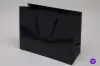 13W x 5D x 10H, Gloss Eurotote Bags with Rope Handles, Black Gloss