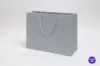 13W x 5D x 10H, Matte Eurotote Bags with Rope Handles, Matte Platinum