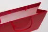 8W x 4D x 10H, Matte Eurotote Bags with Rope Handles, Matte Red