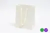 8W x 4D x 10H, Matte Eurotote Bags with Twill Ribbon Handles, Matte Ivory