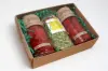 7-1/2W x 9-7/8L x 3-1/8H, Clear Lids, Ribbed Kraft