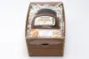 3-7/8W x 5-7/8L x 3-1/8H, Clear Lids, Ribbed Kraft