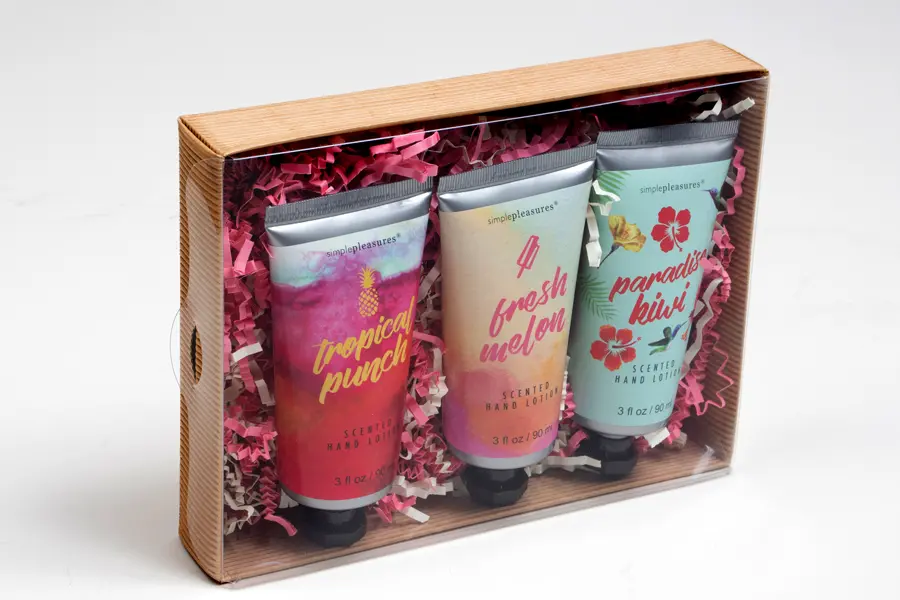 5-7/8W x 7-7/8L x 1-3/8H, Clear Lids, Ribbed Kraft