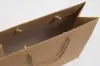 20W x 6D x 16H, Kraft Eurotote Bags with Twill Handles