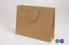 20W x 6D x 16H, Kraft Eurotote Bags with Twill Handles