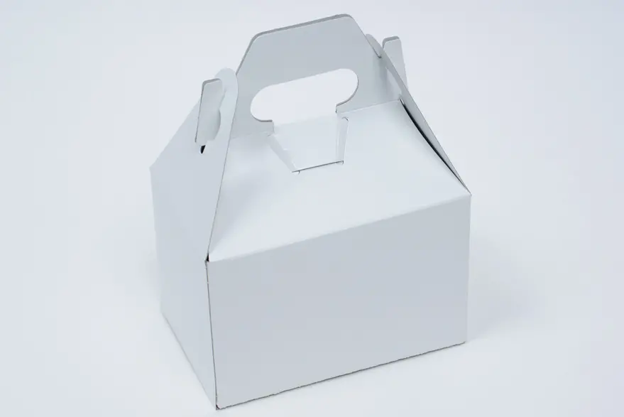 4L x 6W x 4H, Everyday Gable Boxes, White