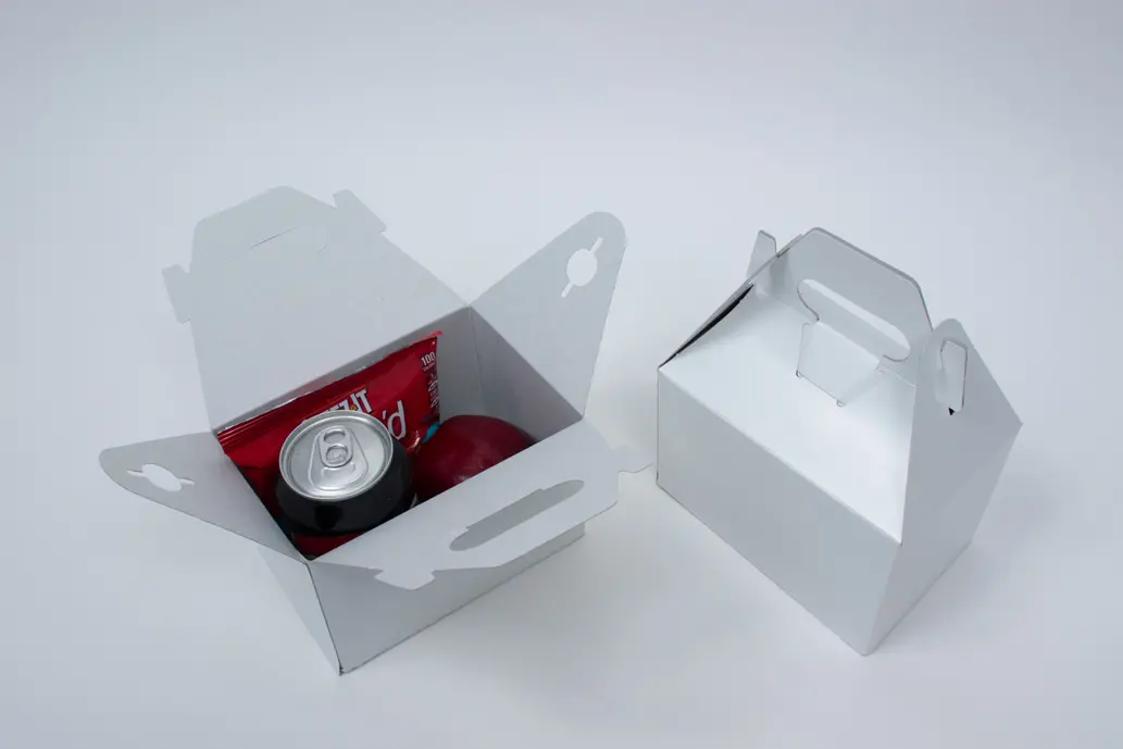 4L x 6W x 4H, Everyday Gable Boxes, White