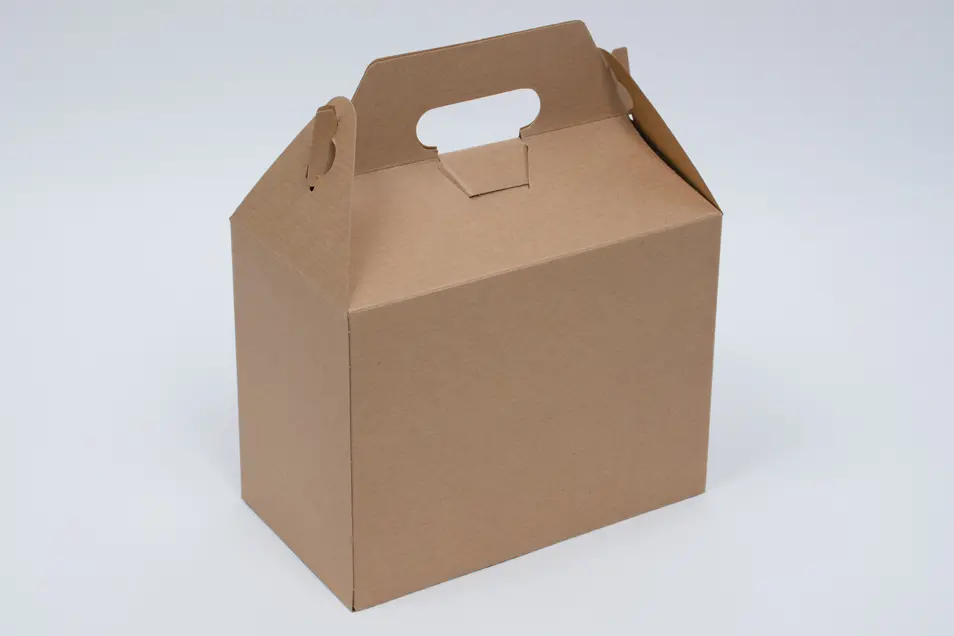 5L x 8-7/8W x 6-3/4H, Everyday Gable Boxes, Natural Kraft