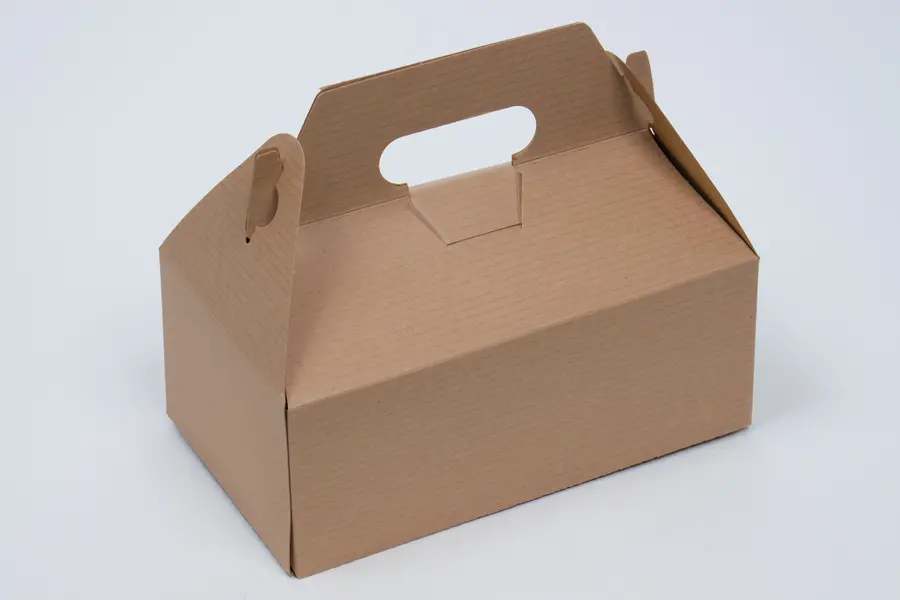 5L x 8-7/8W x 3-1/2H, Everyday Gable Boxes, Natural Kraft