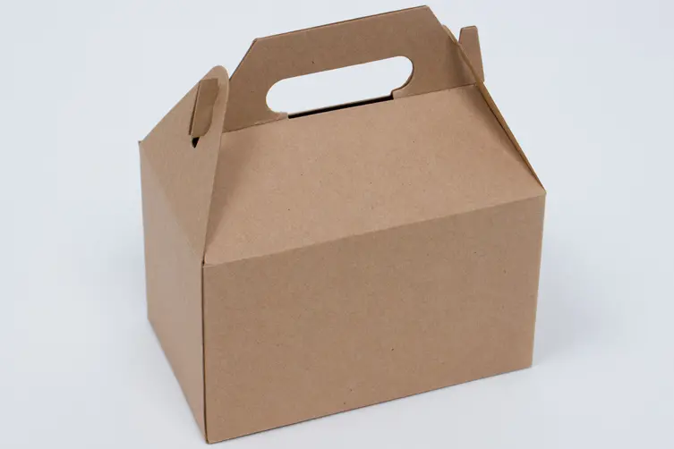 4L x 6W x 4H, Everyday Gable Boxes, Natural Kraft