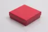 3-1/2L x 3-1/2W x 1H, 2-Piece Set-Up Jewelry Boxes w/Fiber Insert, Cherry Red