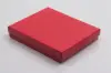 3-3/4L x 5-1/4W x 7/8H, 2-Piece Set-Up Jewelry Boxes w/Fiber Insert, Cherry Red