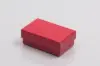 2-1/2L x 1-1/2W x 7/8H, 2-Piece Set-Up Jewelry Boxes w/Fiber Insert, Cherry Red