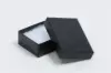 2-1/8L x 3W x 1H, 2-Piece Set-Up Jewelry Boxes w/Fiber Insert, Black Semi-Gloss