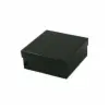 3-1/2L x 3-1/2W x 1-1/2H, 2-Piece Set-Up Jewelry Boxes w/Fiber Insert, Black Semi-Gloss