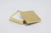 3-1/2L x 3-1/2W x 1H, Textured Two-Piece Jewelry Boxes, Gold Linen