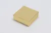 3-1/2L x 3-1/2W x 1-1/2H, Textured Two-Piece Jewelry Boxes, Gold Linen