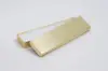 2L x 8W x 7/8H, Textured Two-Piece Jewelry Boxes, Gold Linen