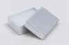 2-1/8L x 3W x 1H, Textured Two-Piece Jewelry Boxes, Silver Linen