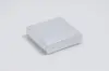 3-1/2L x 3-1/2W x 1H, Textured Two-Piece Jewelry Boxes, Silver Linen