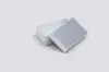 1-1/2L x 2-1/2W x 7/8H, Textured Two-Piece Jewelry Boxes, Silver Linen