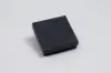 3-1/2L x 3-1/2W x 1H, 2-Piece Set-Up Jewelry Boxes w/Fiber Insert, Black Swirl