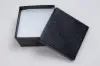 3-1/2L x 3-1/2W x 2H, 2-Piece Set-Up Jewelry Boxes w/Fiber Insert, Black Swirl