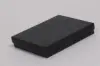 5L x 6W x 1H, 2-Piece Set-Up Jewelry Boxes w/Fiber Insert, Black Pinstripe