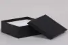 3-1/2L x 3-1/2W x 1-1/2H, 2-Piece Set-Up Jewelry Boxes w/Fiber Insert, Black Pinstripe